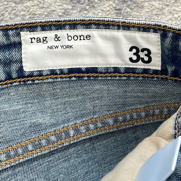 NWT Rag & Bone Nina High Rise Skinny Jeans Farrow Wash Button Fly Sz 33 - Picture 5 of 10